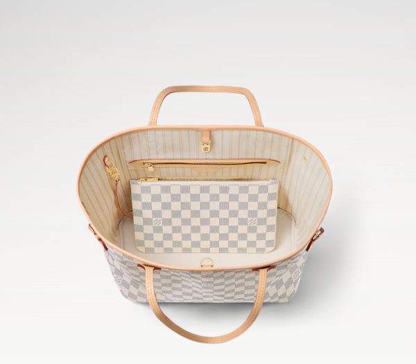 LOUIS VUITTON Neverfull MM N40604 Damier Azur