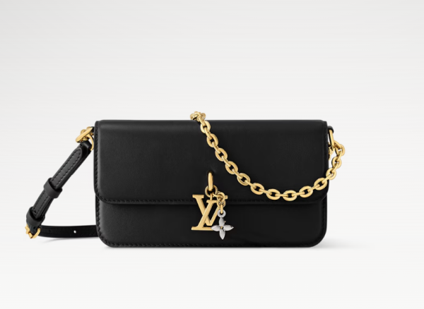 LOUIS VUITTON Wallet On Chain LV Bloom M14564 Black