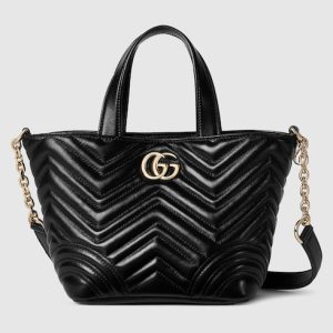60bb1b5f-c21f-4e95-9d68-0412a7bf756d Gucci Betty small tote bag black leather Style 847386 AAFA1 1000