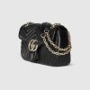 Gucci GG Marmont medium shoulder bag black leather Style ‎837267 AAE38 1000