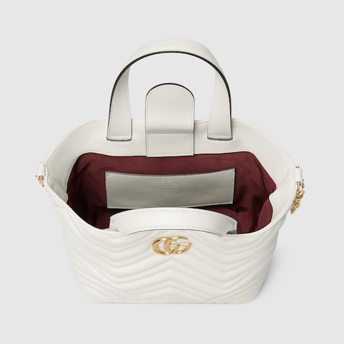 Gucci Betty small tote bag white leather Style ‎847386 AAFA1 9050