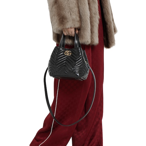 Gucci Betty small tote bag black leather Style ‎847386 AAFA1 1000