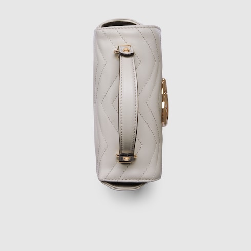 Gucci GG Marmont mini top handle bag light grey leather Style ‎811238 AAECK 1712