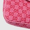 Gucci GG Marmont medium shoulder bag pink and red GG bouclé Style ‎837213 FAE1L 5741