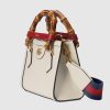 Gucci Diana small tote bag white leather Style ‎702732 U3ZDT 9244