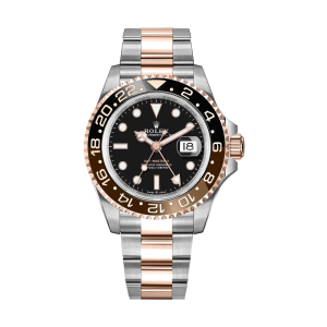 Rolex GMT-Master II Root Beer Rose Gold & Steel Men's Watch 126711CHNR-0002