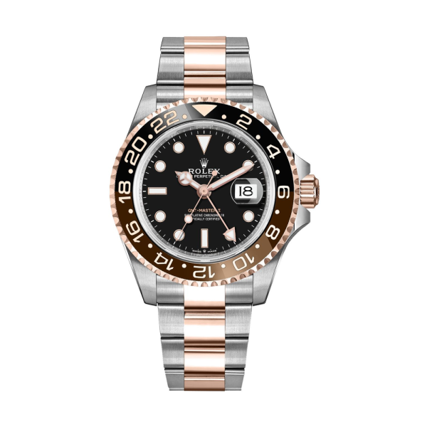 Rolex GMT-Master II Root Beer Rose Gold & Steel Men's Watch 126711CHNR-0002