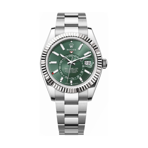 Rolex Sky-Dweller Green Dial Automatic 42mm Men's Watch 336934-0001