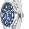 Rolex Sky-Dweller Fluted Bezel Oystersteel Men's Watch 326934-0003