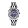 Rolex Datejust 36 Aubergine Dial Fluted Bezel Women's Watch 126234-0021