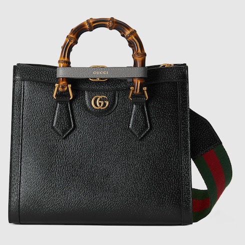 Gucci Diana medium tote bag black leather