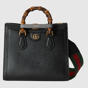 Gucci Diana medium tote bag black leather