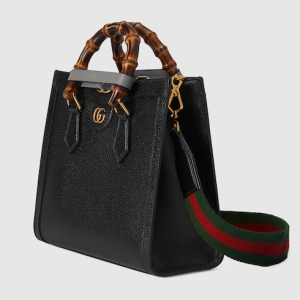 Gucci Diana medium tote bag black leather