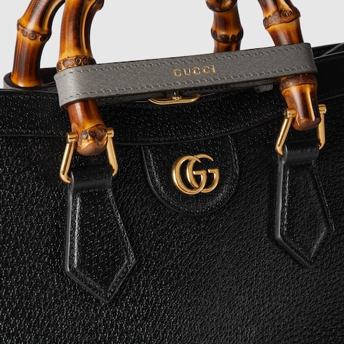 Gucci Diana medium tote bag black leather