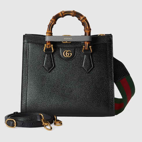 Gucci Diana medium tote bag black leather