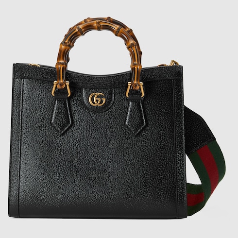 Gucci Diana medium tote bag black leather