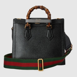 Gucci Diana medium tote bag black leather