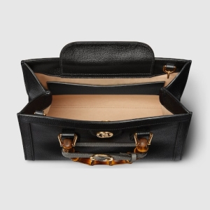 Gucci Diana medium tote bag black leather