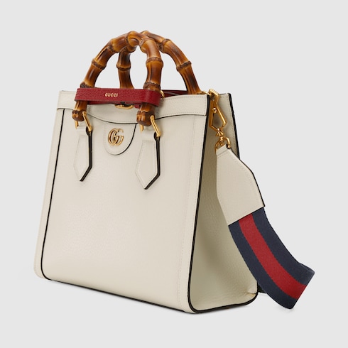 Gucci Diana medium tote bag white leather