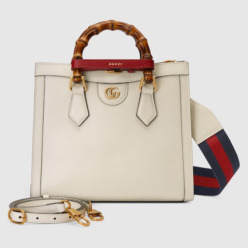 Gucci Diana medium tote bag white leather