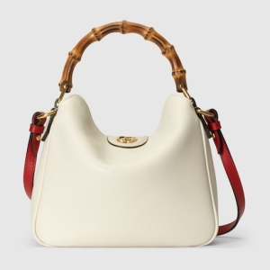 Gucci Diana small shoulder bag white leather
