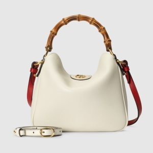Gucci Diana small shoulder bag white leather