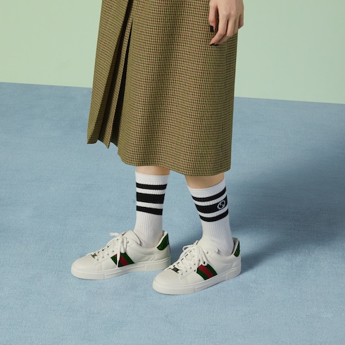 Women's Gucci Ace trainer with Web 757943 AACAG 9055