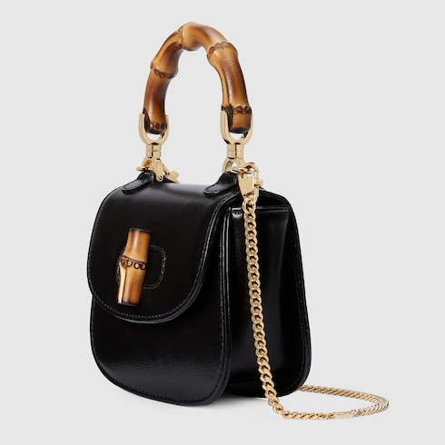 Gucci Bamboo 1947 nano bag black leather