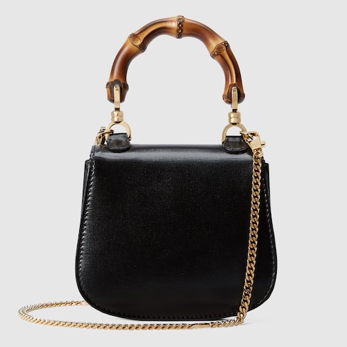 Gucci Bamboo 1947 nano bag black leather