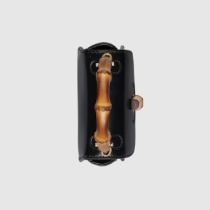 Gucci Bamboo 1947 nano bag black leather