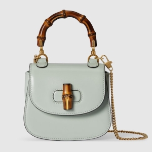 Gucci Bamboo 1947 nano bag pale green leather