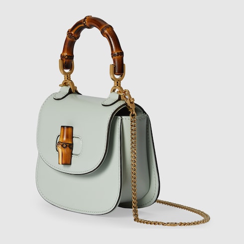 Gucci Bamboo 1947 nano bag pale green leather