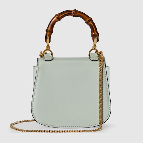 Gucci Bamboo 1947 nano bag pale green leather