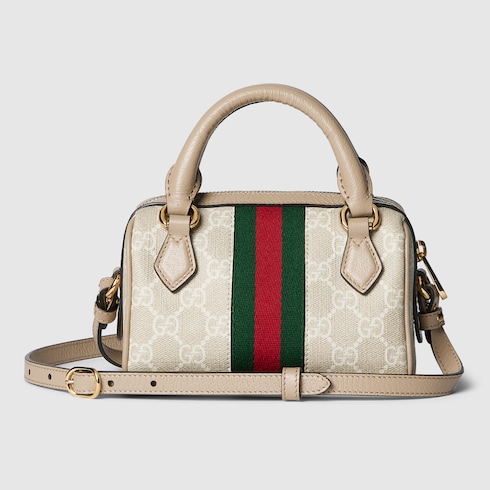 Ophidia mini boston bag beige and oatmeal Supreme