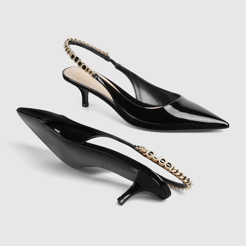 Gucci Signoria slingback pump black