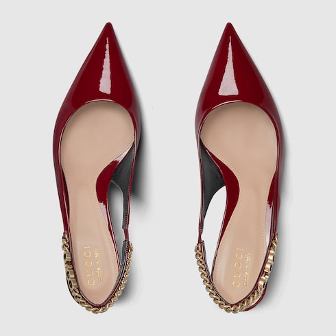 Gucci Signoria slingback pump Rosso