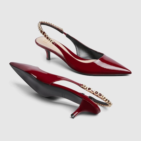 Gucci Signoria slingback pump Rosso
