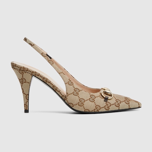 Women's slingback pump with Horsebit