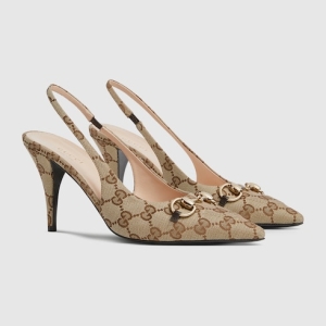 Women's slingback pump with Horsebit
