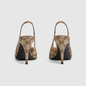 Women's slingback pump with Horsebit