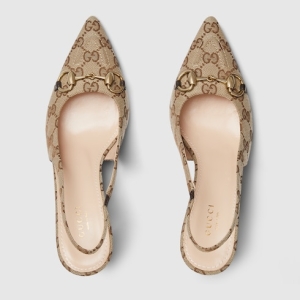 Women's slingback pump with Horsebit
