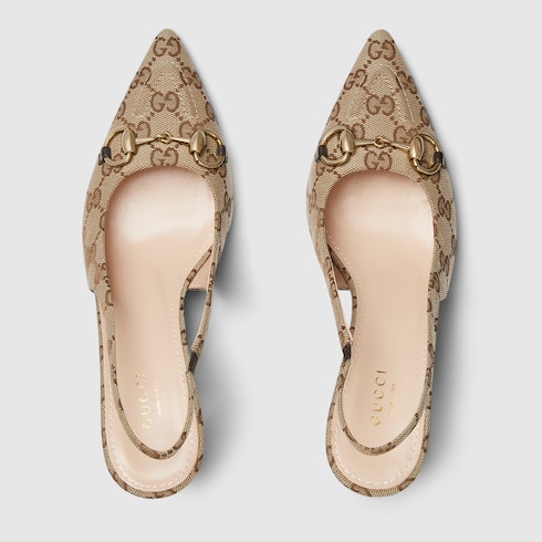 Women's slingback pump with Horsebit