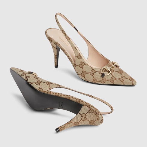 Women's slingback pump with Horsebit