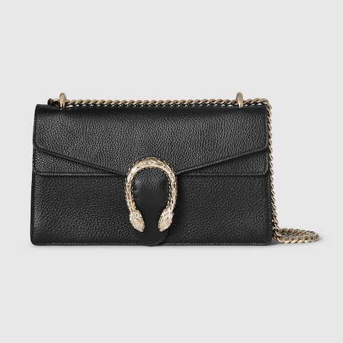 Dionysus medium shoulder bag black leather