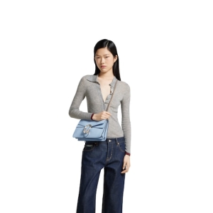 Dionysus medium shoulder bag light blue leather