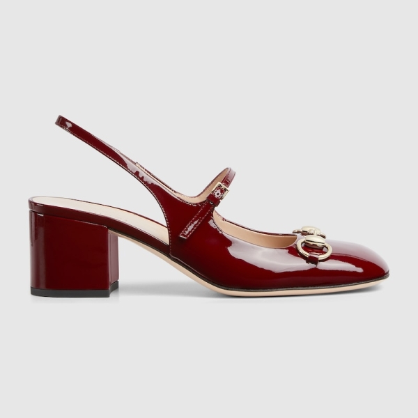 Women's Horsebit pump Rosso