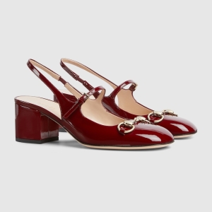 Women's Horsebit pump Rosso