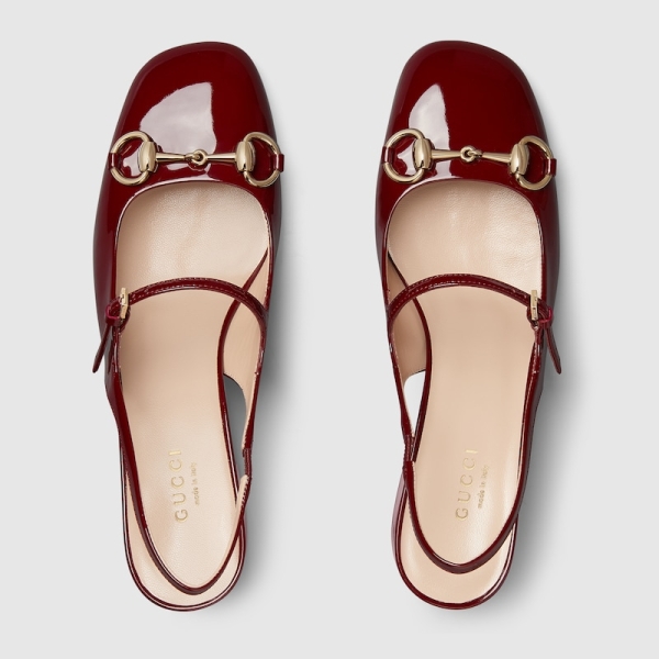 Women's Horsebit pump Rosso
