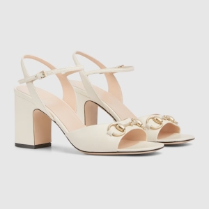 Women's Horsebit sandal white