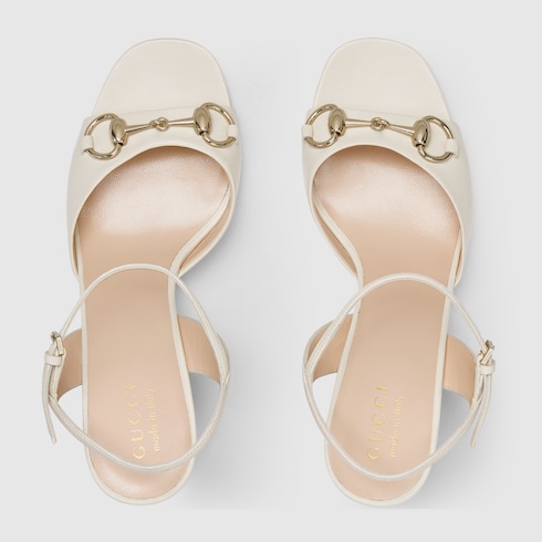 Women's Horsebit sandal white